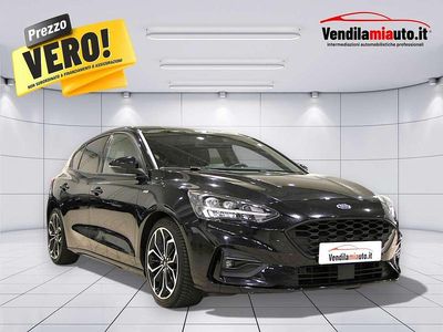 Brugt Ford Focus ST-Line 125 HK (91 kW) 2020 Sort Sedan