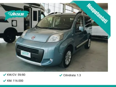 Usata Fiat Qubo Trekking 80 CV (58 kW) 2016 Azzurro Monovolume