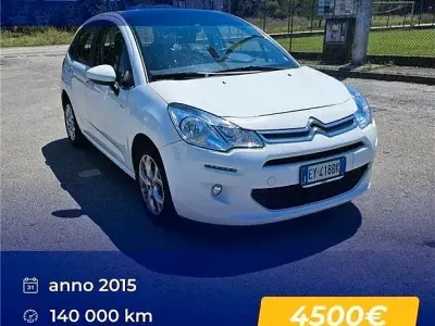 Usata Citroën C3 PureTech 68 CV (50 kW) 2015 Bianco Berlina
