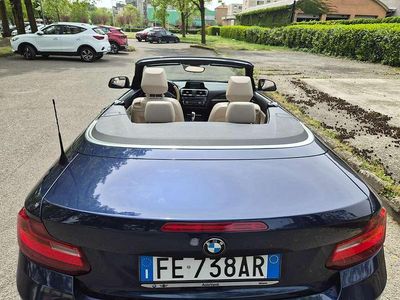 Usata BMW 218 Luxury Line 136 CV (100 kW) 2016 Blu/azzurro Cabrio