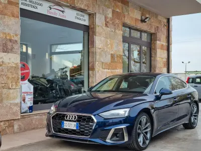 Usata Audi A5 S-Line 163 CV (119 kW) 2021 Blu Coupé