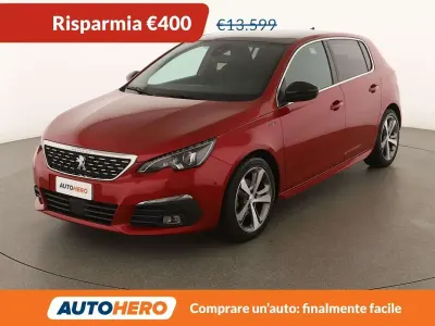 Usata Peugeot 308 GT-line 131 CV (96 kW) 2020 Rosso Berlina