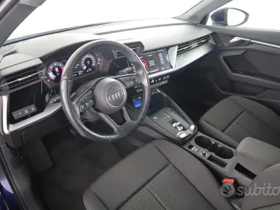 Usata Audi A3 Advanced 150 CV (110 kW) 2020 Blu navarra Berlina