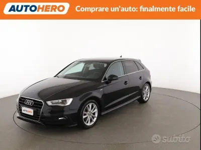 Usata Audi A3 Attraction 125 CV (91 kW) 2016 Nero Berlina