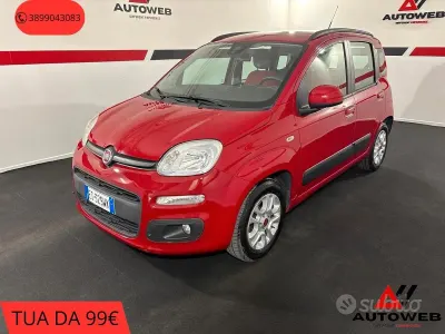 Usata Fiat Panda Lounge 69 CV (50 kW) 2013 Rosso Utilitaria