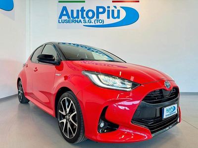Usata Toyota Yaris Hybrid Style 92 CV (67 kW) 2021 Rosso Berlina