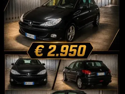 Usata Peugeot 206 75 CV (55 kW) 2008 Nero Berlina