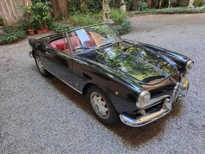 Usata Alfa Romeo Giulietta 80 CV (58 kW) 1959 Nero Cabrio