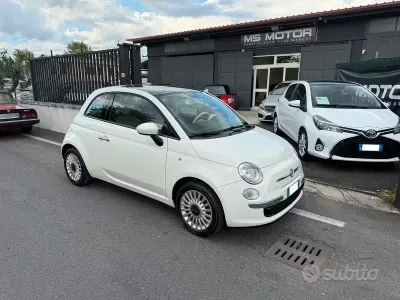 Käytetty Fiat 500 Lounge 69 HP (50 kW) 2009 Valkoinen Avoauto