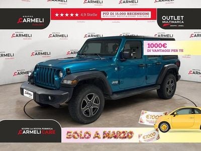 Usata Jeep Wrangler Unlimited Sport 200 CV (147 kW) 2021 Blu SUV