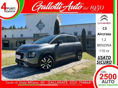 Usado Citroën C3 Aircross PureTech 83 HP (61 kW) 2019 Cinzento SUV