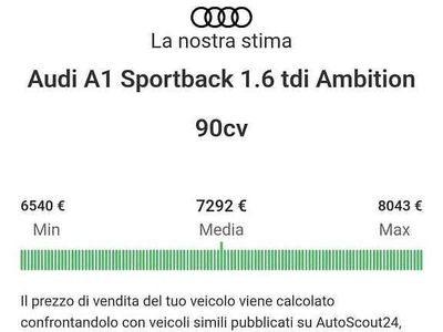 Usata Audi A1 Sportback Ambition 90 CV (66 kW) 2013 Utilitaria