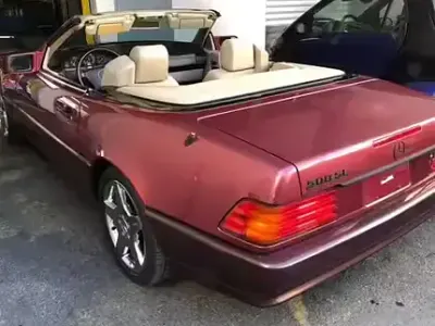 Usata Mercedes SL500 333 CV (244 kW) 1991 Rosso Cabrio