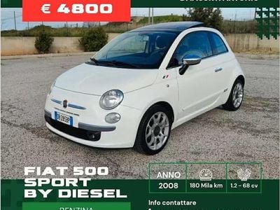 Usata Fiat 500 Sport 69 CV (50 kW) 2008 Bianco Berlina