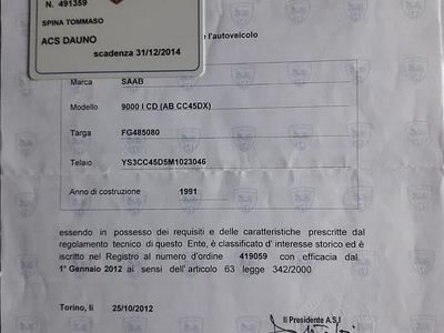 Usata Saab 9000 131 CV (96 kW) 1991 Marrone Berlina