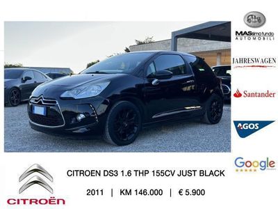 usata Citroën DS3 1.6 THP 155 Just Black