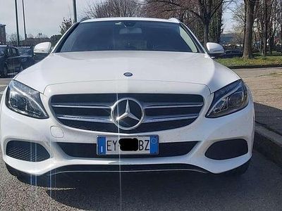 Usata Mercedes C200 136 CV (100 kW) 2015 Bianco Station wagon
