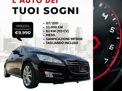 Usata Peugeot 508 Allure 112 CV (82 kW) 2011 Viola Berlina