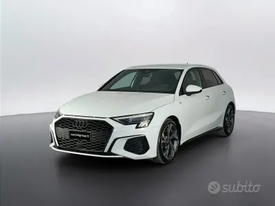 Usata Audi A3 S-Line 150 CV (110 kW) 2023 Bianco Berlina