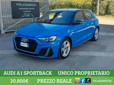 Usata Audi A1 Sportback S-Line 110 CV (80 kW) 2021 Turbo blue Utilitaria