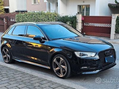 Usata Audi A3 S-Line 150 CV (110 kW) 2015 Nero Berlina