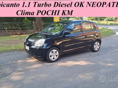 Usata Kia Picanto Turbo 75 CV (55 kW) 2007 Nero Utilitaria