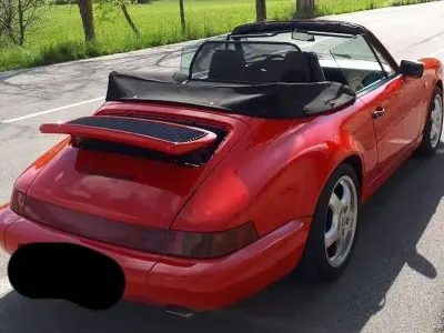 Usata Porsche 911 Carrera 4 Cabriolet 250 CV (183 kW) 1990 Rosso Cabrio