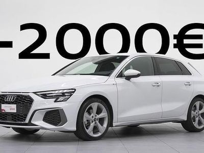 Usata Audi A3 S-Line 150 CV (110 kW) 2024 Bianco ghiaccio metallizzato Berlina