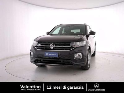 Usata VW T-Cross R-line 110 CV (80 kW) 2022 Nero SUV