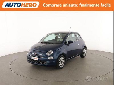 Begagnad Fiat 500 Lounge 70 HK (51 kW) 2017 Blå Halvkombi