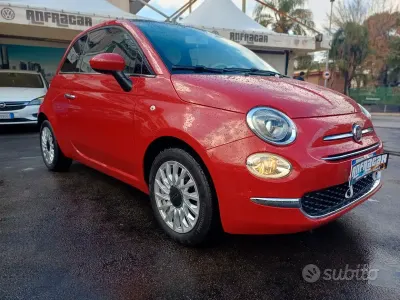 Usata Fiat 500C Lounge 69 CV (50 kW) 2018 Rosso Cabrio