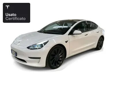 Usata Tesla Model 3 Performance 377 kW (513 CV) 2021 Pearl white multicoat Berlina