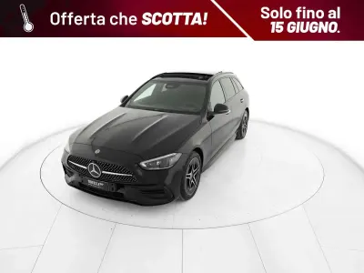Usata Mercedes C300e AMG Line Premium Plus 313 CV (230 kW) 2023 Nero Station wagon