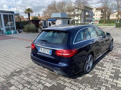 Usata Mercedes C220 Premium 170 CV (125 kW) 2018 Blu/azzurro Station wagon