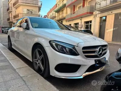 Usata Mercedes C220 Premium 170 CV (125 kW) 2016 Bianco Berlina