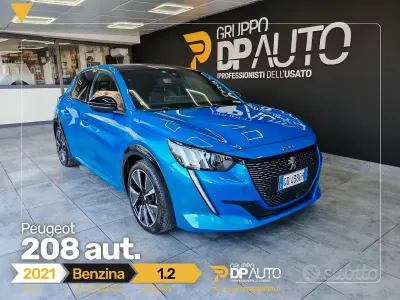 Usata Peugeot 208 GT-line 101 CV (74 kW) 2021 Blu/azzurro Utilitaria