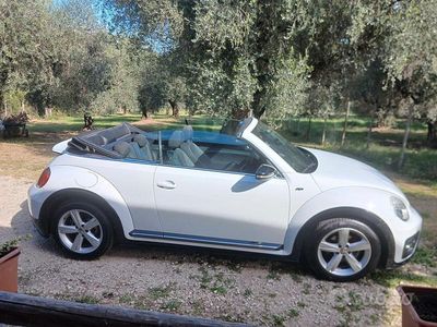 Usata VW Beetle Cabriolet R-line 210 CV (154 kW) 2017 Bianco Cabrio