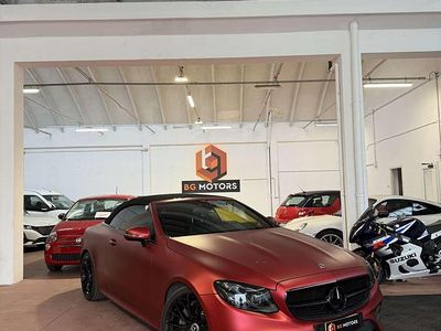 Usata Mercedes E220 Premium Plus 194 CV (142 kW) 2018 Rosso Cabrio