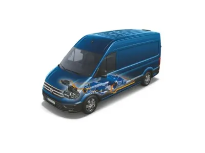 Usata VW e-Crafter 100 kW (136 CV) 2021 Bianco Furgone