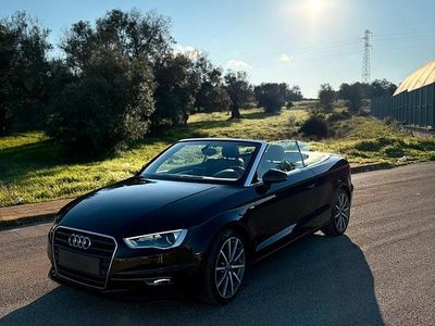 Usata Audi A3 Cabriolet S-Line 140 CV (102 kW) 2015 Nero Cabrio
