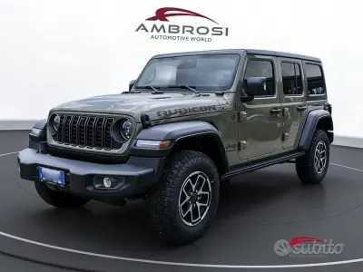 Nuova Jeep Wrangler Rubicon 273 CV (200 kW) 2026 Verde SUV