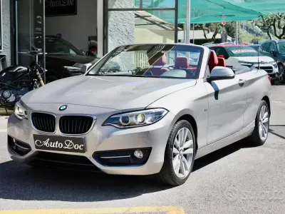 Usata BMW 218 Sport Line 136 CV (100 kW) 2017 Beige Cabrio