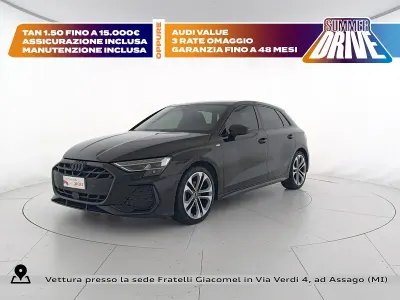 Usata Audi A3 S-Line 150 CV (110 kW) 2025 Nero mito metallizzato Berlina