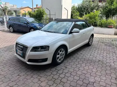 Usata Audi A3 Cabriolet 105 CV (77 kW) 2010 Bianco Cabrio