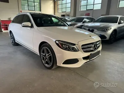 Usata Mercedes C220 170 CV (125 kW) 2017 Bianco Station wagon