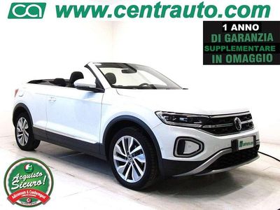 Usata VW T-Roc Cabriolet Style 110 CV (80 kW) 2022 Bianco Cabrio