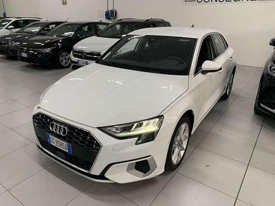 Usata Audi A3 Advanced 116 CV (85 kW) 2020 Bianco Berlina