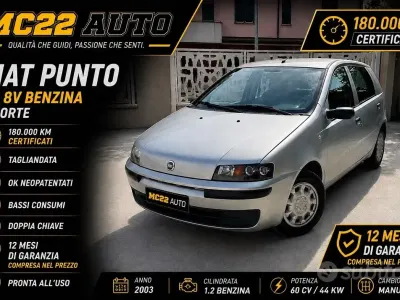 Usata Fiat Punto Emotion 60 CV (44 kW) 2003 Grigio Utilitaria