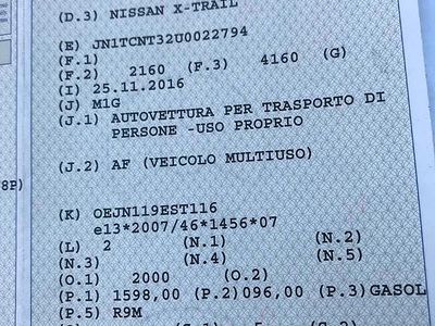 Usata Nissan X-Trail 131 CV (96 kW) 2016 Nero SUV