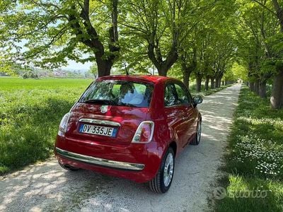 Usata Fiat 500 Lounge 75 CV (55 kW) 2009 Rosso Cabrio